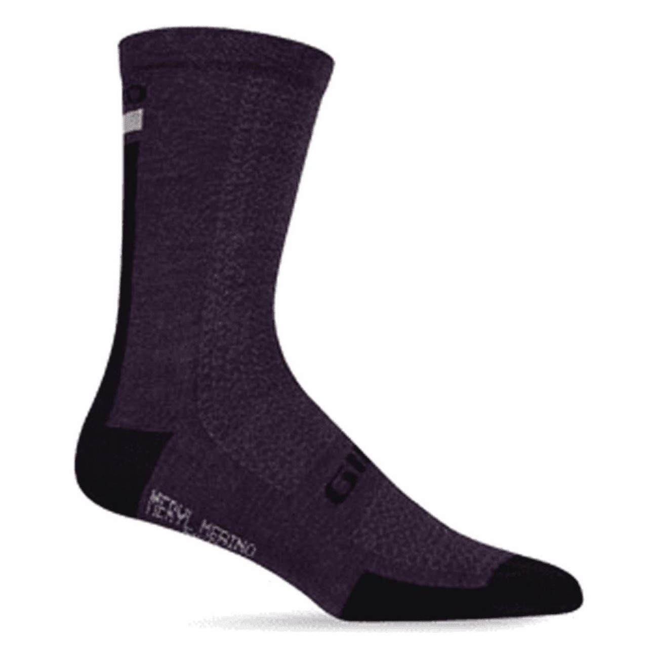 Chaussettes HRc Grip en Laine Mérinos Violet/Noir Taille 43-45 - 1