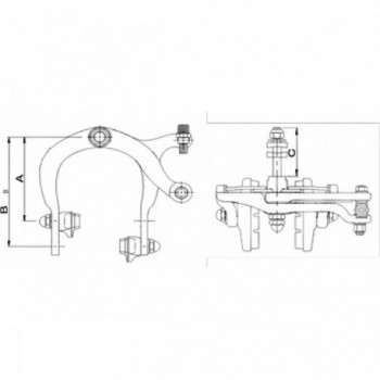 Mechanische schwarze Dekor-Bremse für Fixed Gear Fahrrad - 2