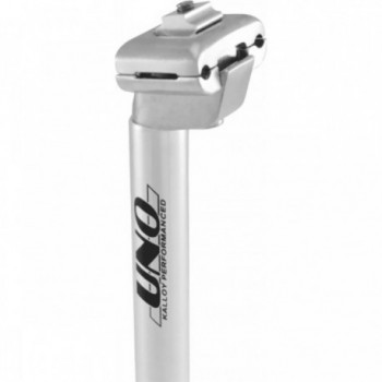 Aluminum Seat Post Silver 26.4x350mm with 15mm Setback - 1