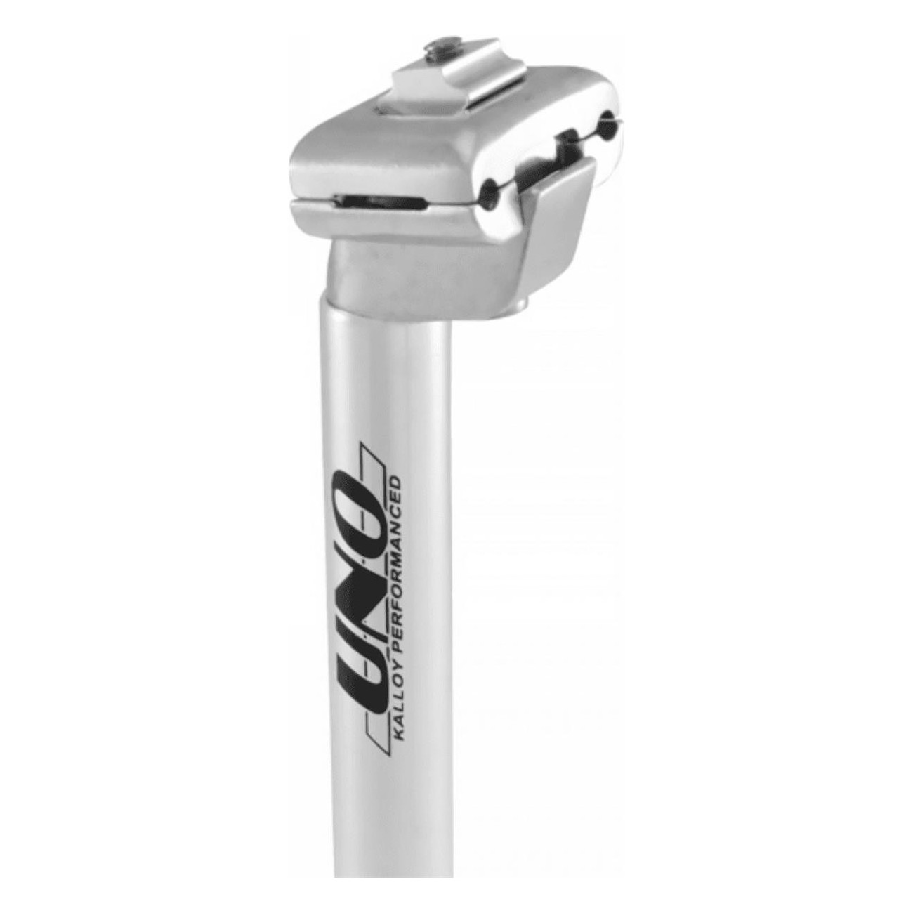 Tige de selle en aluminium argent 26.4x350mm avec recul de 15mm - 1