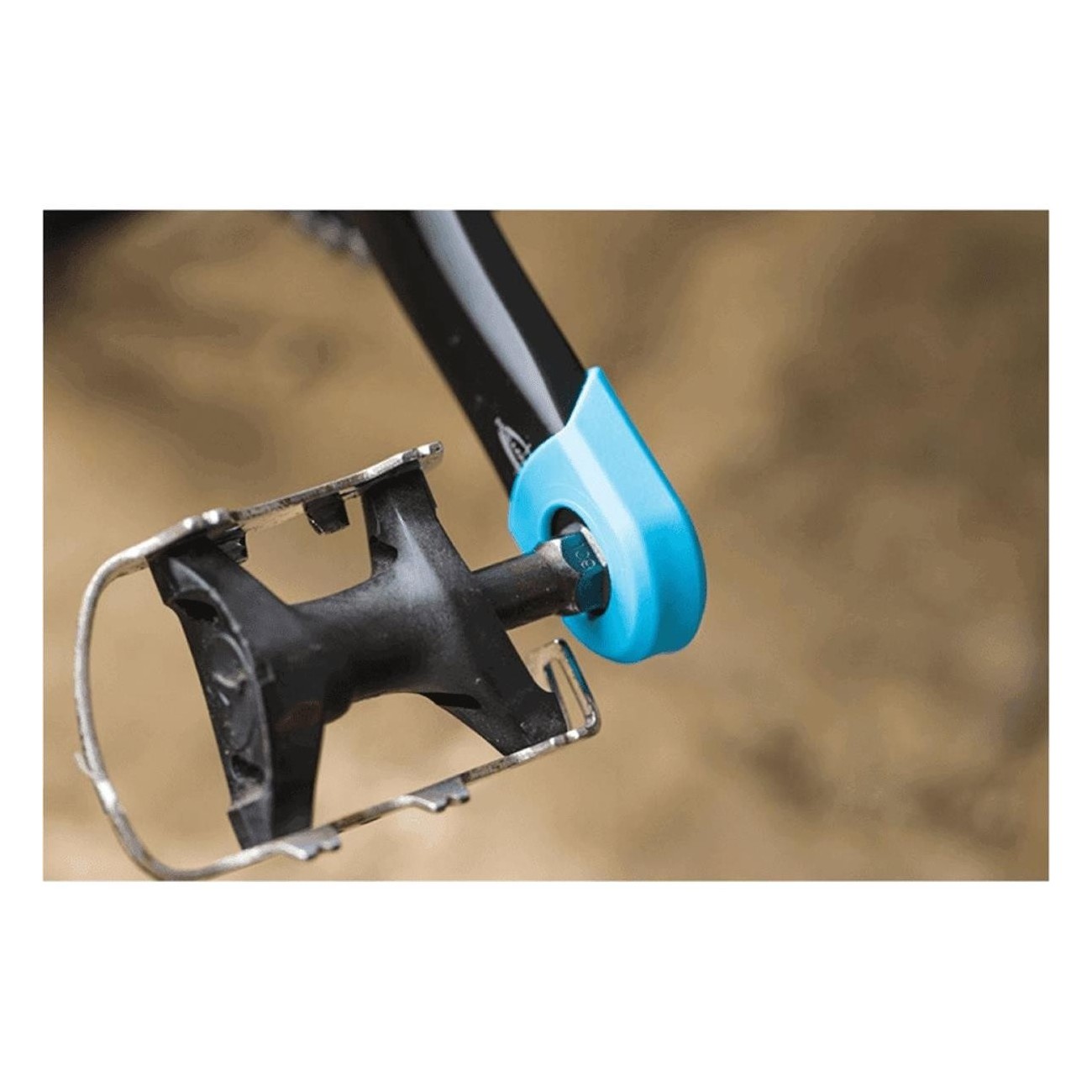 Crank Armor Pedalprotektoren Blau Kompatibel mit Sram und Shimano - 2