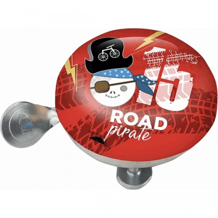 Road Pirate Bicycle Bell in Steel 60mm - Fantasy Design - 1