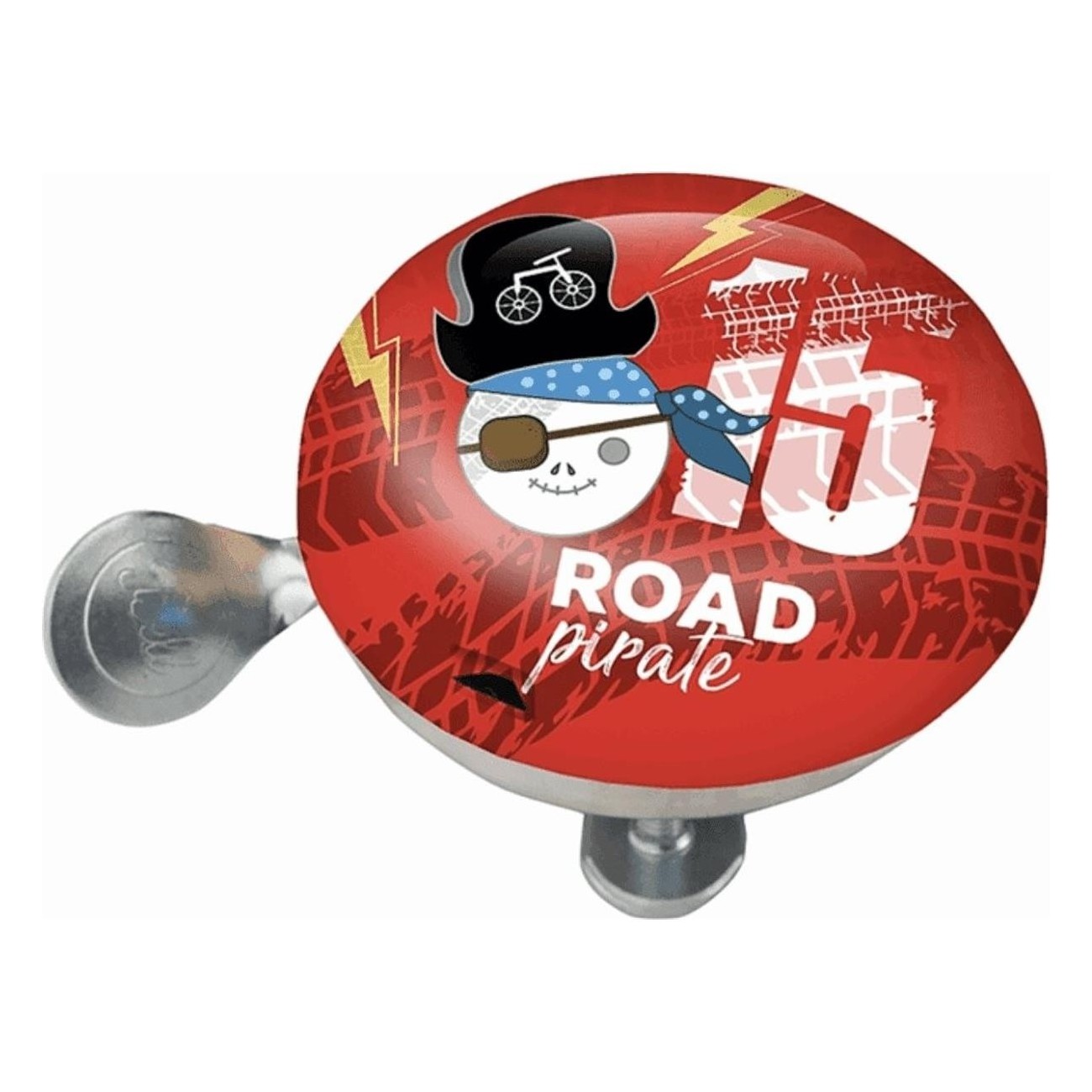 Campanello per Bicicletta Road Pirate in Acciaio 60mm - Design Fantasia - 1 - Campanelli - 8053329963664