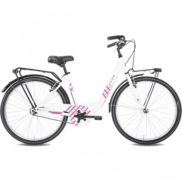 Bicicleta Vicolo 24.1 Blanco-Fucsia 24' 1V con Marco de Acero y Frenos V-Brake - 1