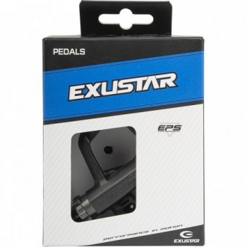 Pedales de Ciclismo EXUSTAR E-PR103P CR-MO, CNC, Sellados, Compatibles LOOK KEO, 268g, Negro - 5