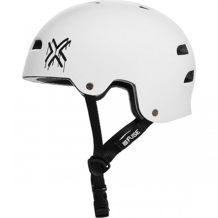 Fuse Alpha XS-S Matte White Helmet with ABS Shell and EPS Foam - 1