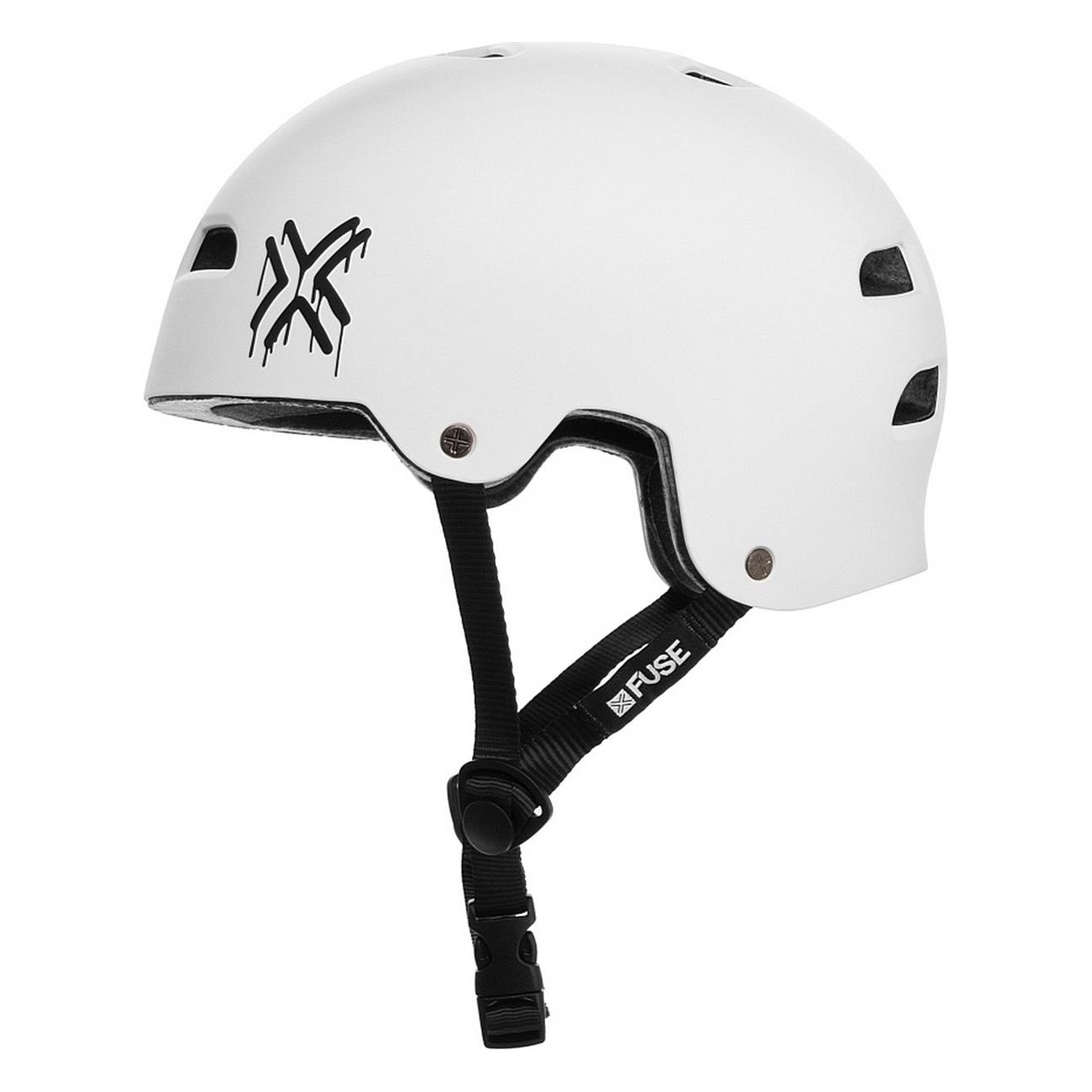 Fuse Alpha XS-S Matte White Helmet with ABS Shell and EPS Foam - 1