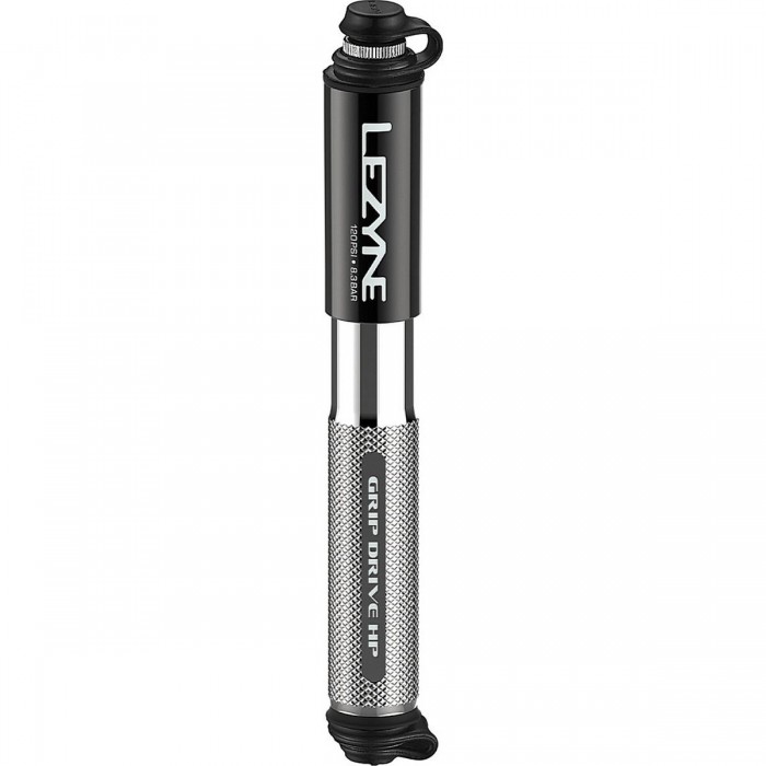 Lezyne Bomba de Mano Grip Drive HP Plata - Compacta y Eficiente - 1