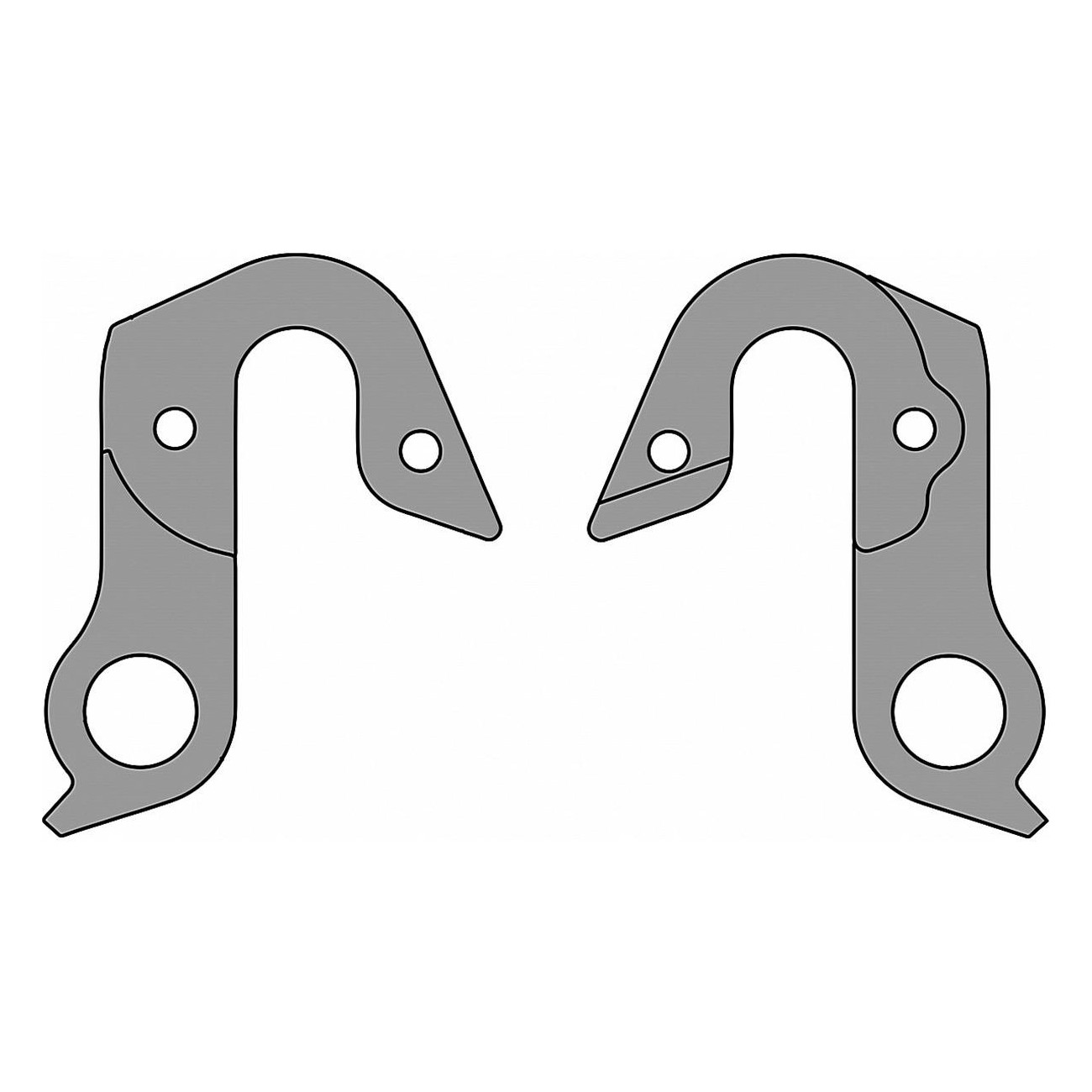 Kross DP-12 Derailleur Hanger in CNC Aluminum for Earth S1, S2, S3 Models - 1