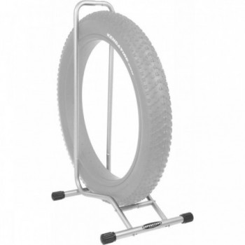 Soporte de Bicicleta de Suelo Ajustable para Fat Bike - 1 Plaza, Compatible con Neumáticos hasta 2.80 - 1