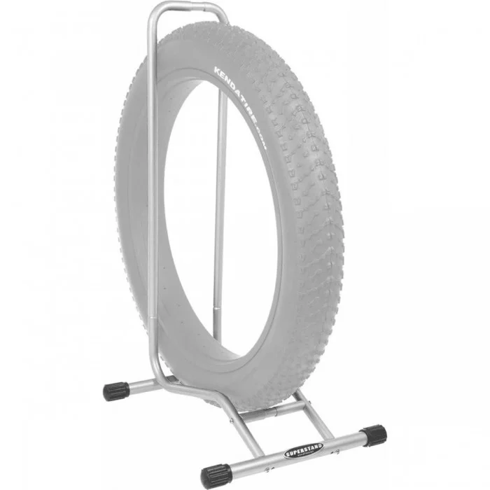 Soporte de Bicicleta de Suelo Ajustable para Fat Bike - 1 Plaza, Compatible con Neumáticos hasta 2.80 - 1