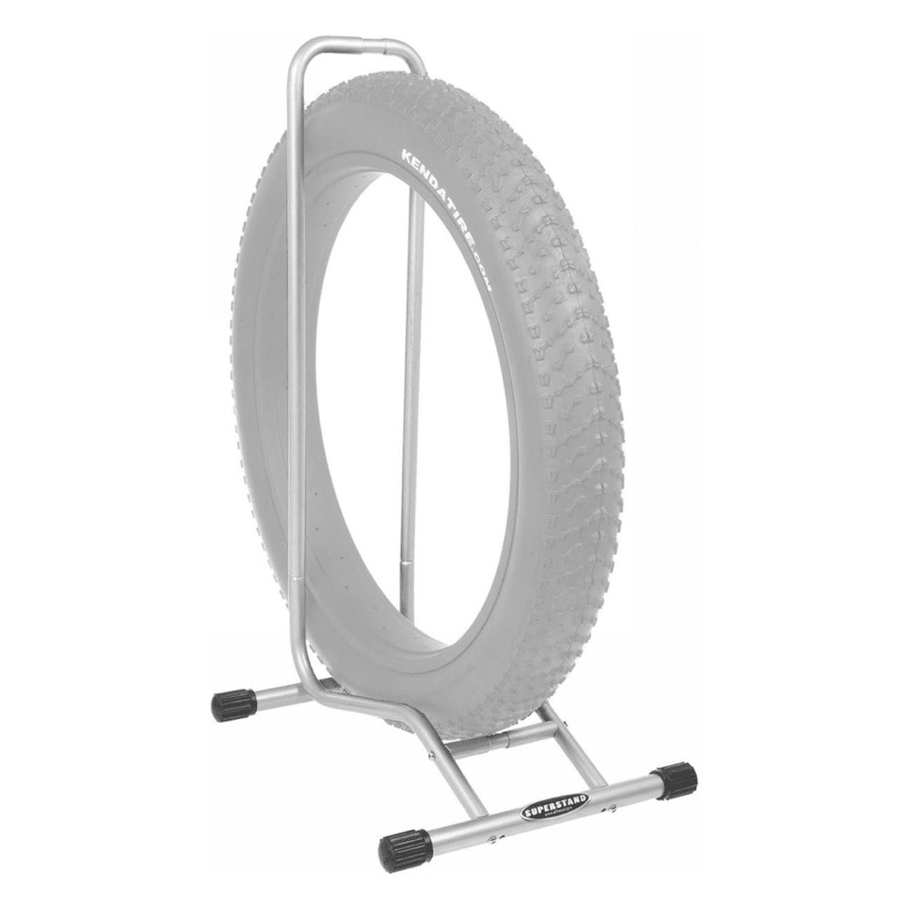 Soporte de Bicicleta de Suelo Ajustable para Fat Bike - 1 Plaza, Compatible con Neumáticos hasta 2.80 - 1