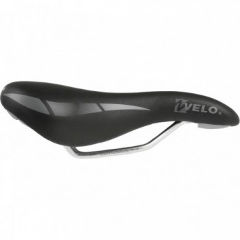 Sella VELO Wide Nero 250x168 mm, 318 g, Senza Morsetto, Confezione al Dettaglio - 2 - Selle - 4015493250722