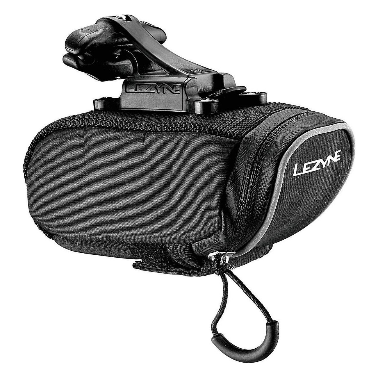 Bolsa de Silla Lezyne Micro Caddy (M) Negra con Sistema de Montaje QR - 1