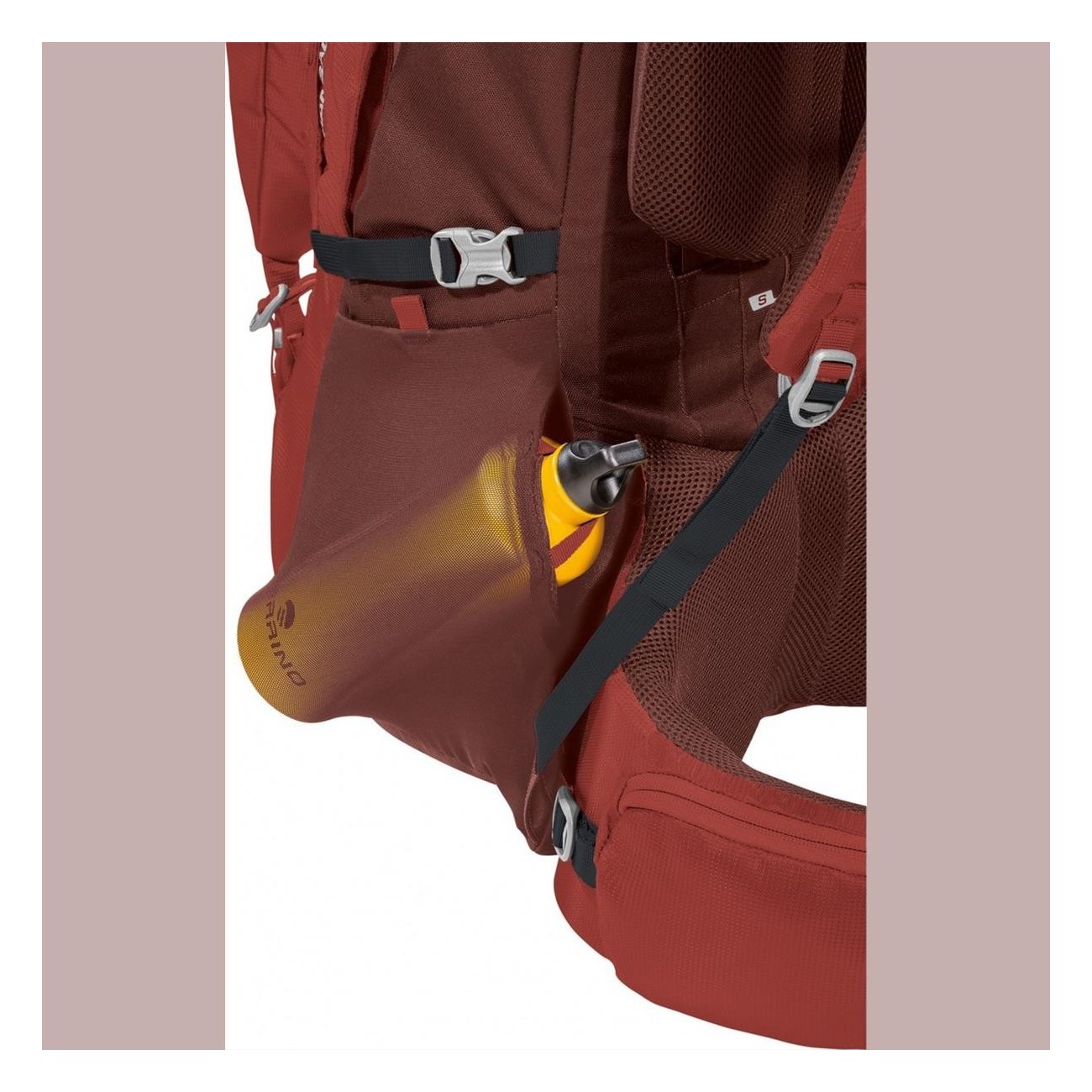 Mochila Transalp 75L Roja para Senderismo y Viaje - 4