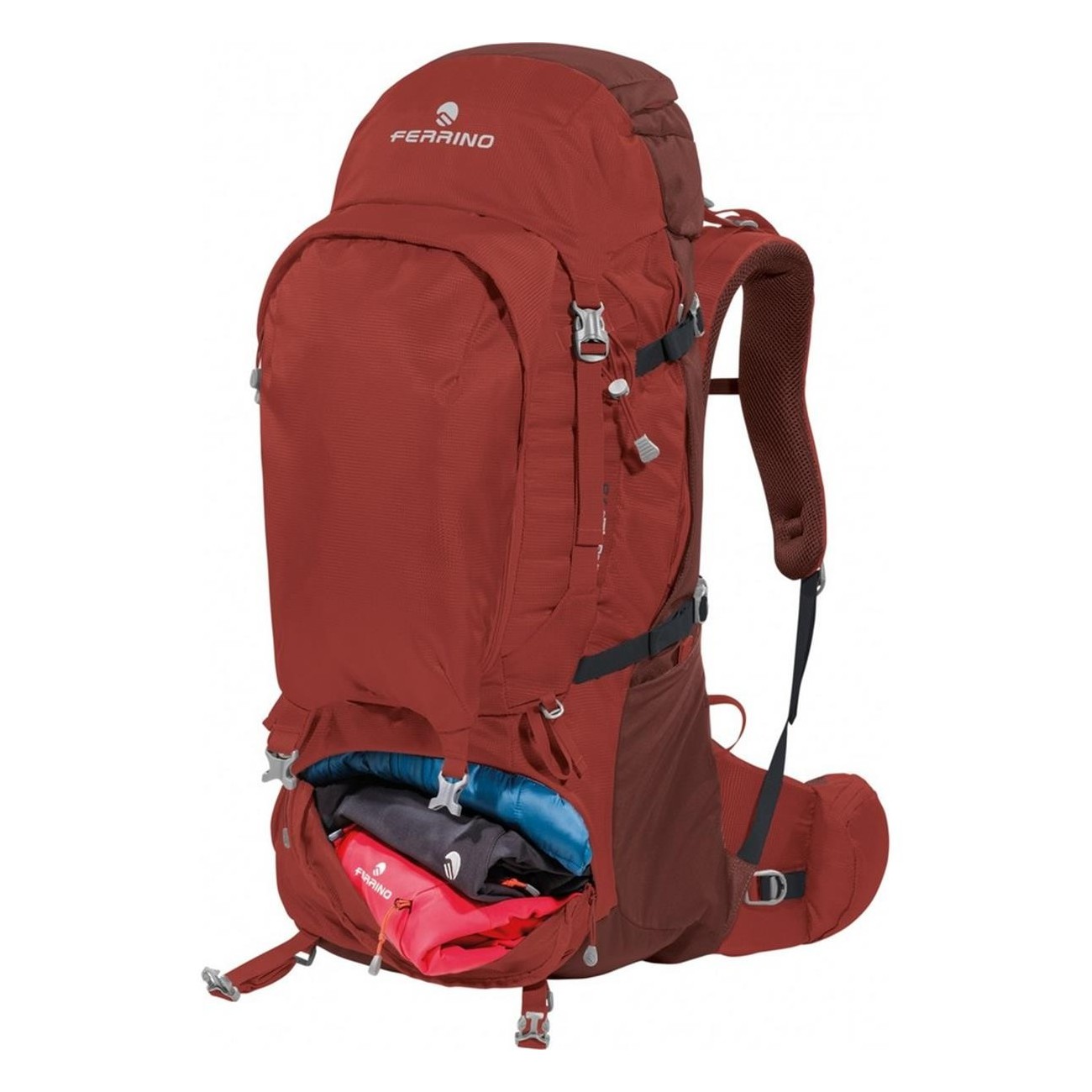 Mochila Transalp 75L Roja para Senderismo y Viaje - 6