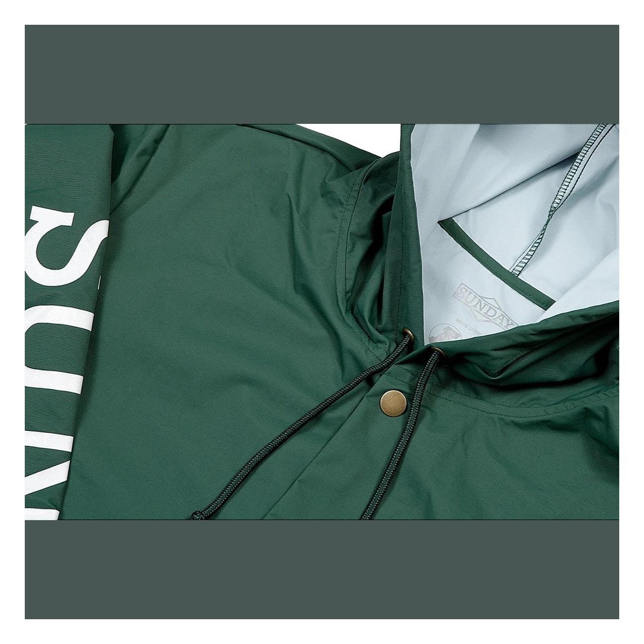 Chaqueta Impermeable Sunday Rockwell Box Verde - Talla S - 4