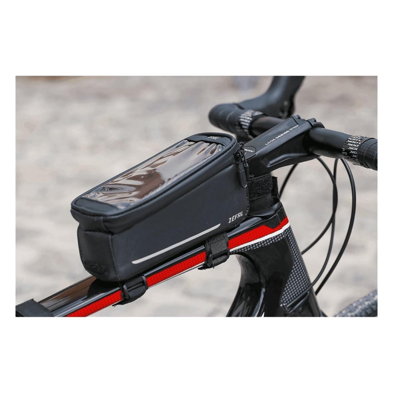 Waterproof Frame Smartphone Bag 0.8L Black - Z Console Front for Bike - 4