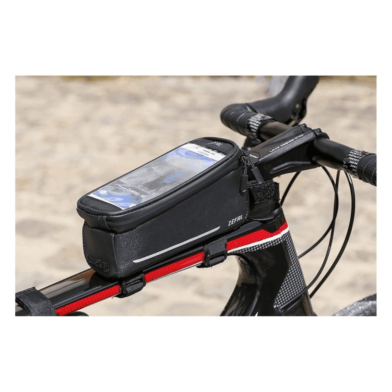 Waterproof Frame Smartphone Bag 0.8L Black - Z Console Front for Bike - 5