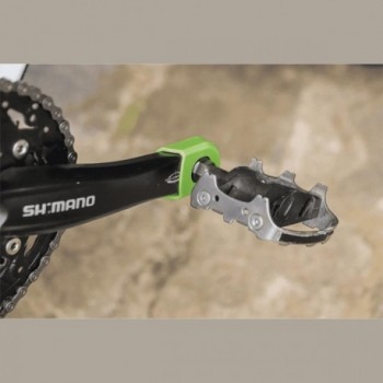 Crank Armor Pedal Protection in Grüner Thermoplastik für Sram und Shimano - 2