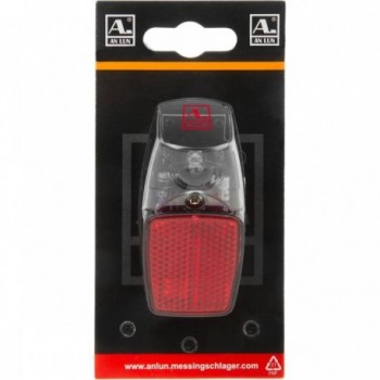 ANLUN Battery-Powered Rear Light for Fender with Red LED and Reflector - 2