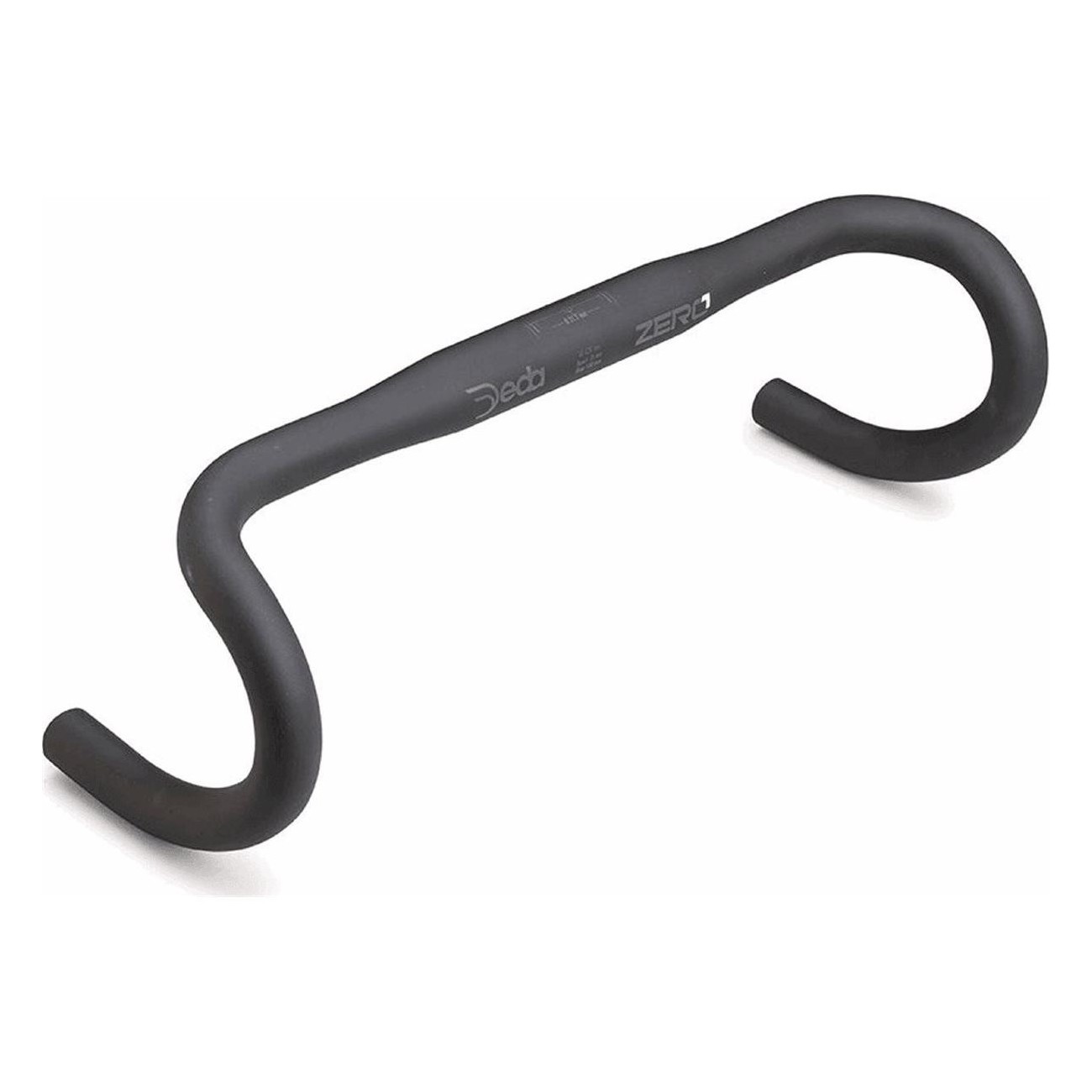 DEDA Road Zero2 RHM Aluminum Handlebar Black 31.7x440mm for Road Performance - 1