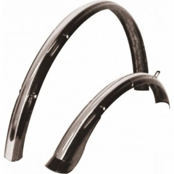 28' Front and Rear Fenders in Black Steel MVTEK - Protection and Style for Your Bike - 1