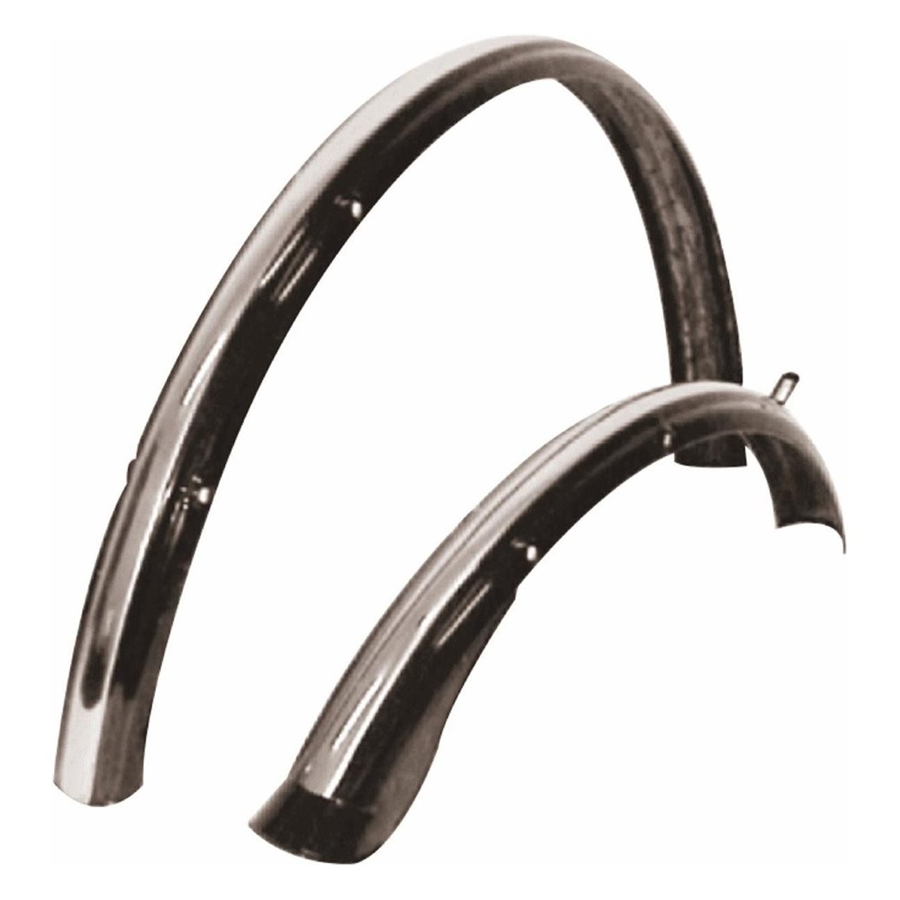 28' Front and Rear Fenders in Black Steel MVTEK - Protection and Style for Your Bike - 1