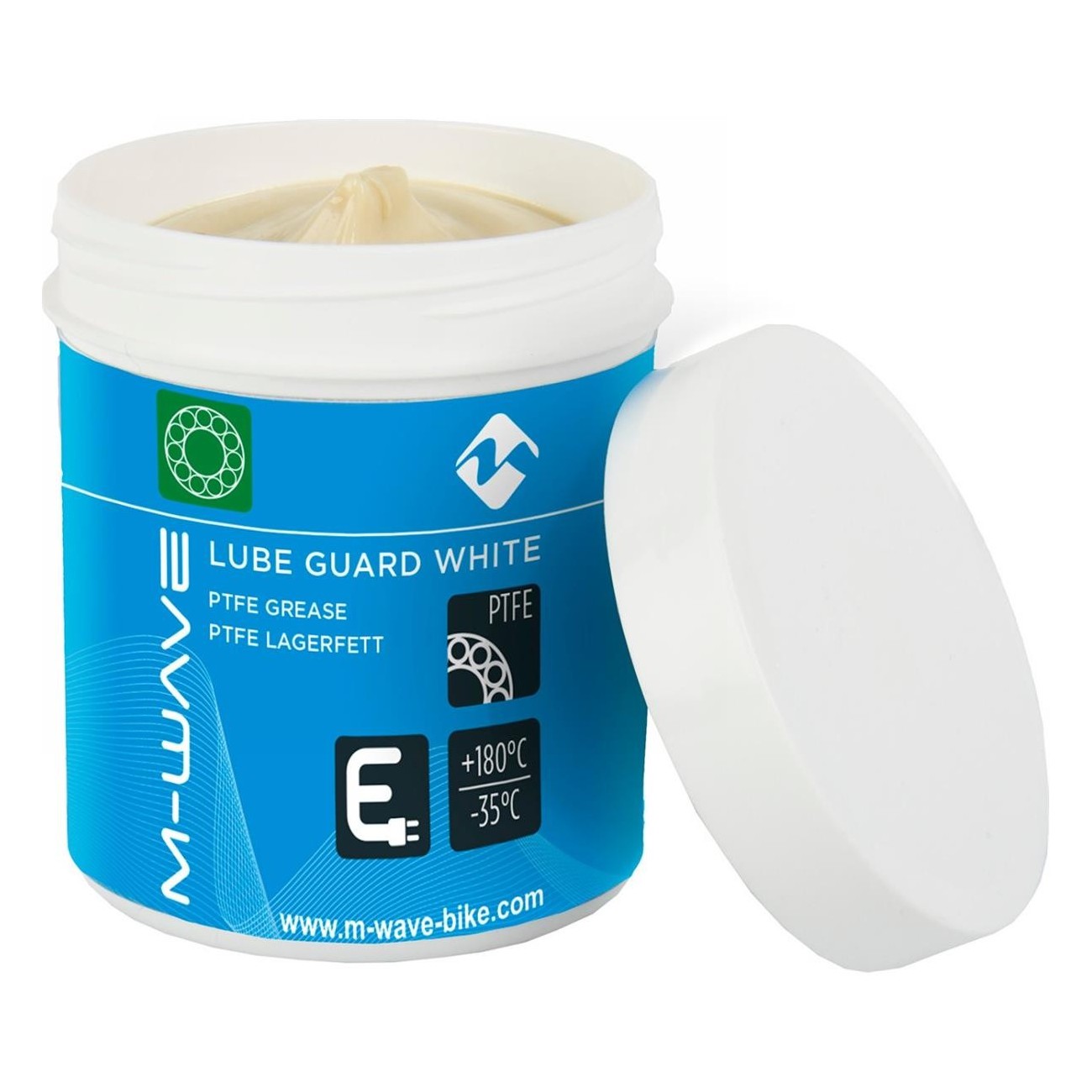 Lubrifiant Graisse pour Roulements M-WAVE Lube Guard White avec PTFE 125ml/100g - 2