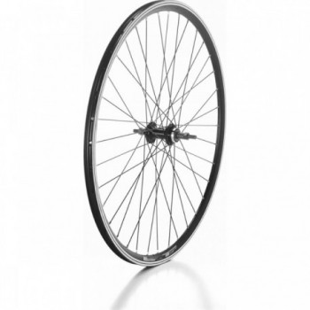 26' Black Aluminum Rear MTB Wheel with 6/7 Speed Thread and Bearings - 1