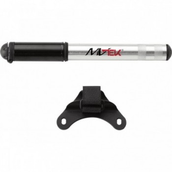 MVTEK Double Valve Pump Aluminum Silver 190mm 7 Bar - PRESTA Compatible - 1