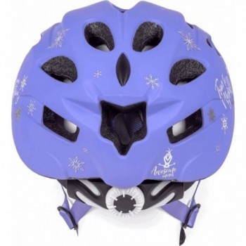 Casco Bambina Disney Frozen II Viola Opaco In Mold - Taglia S/M (52-56 cm) Sicuro e Leggero - 4 - Caschi - 5902308590700