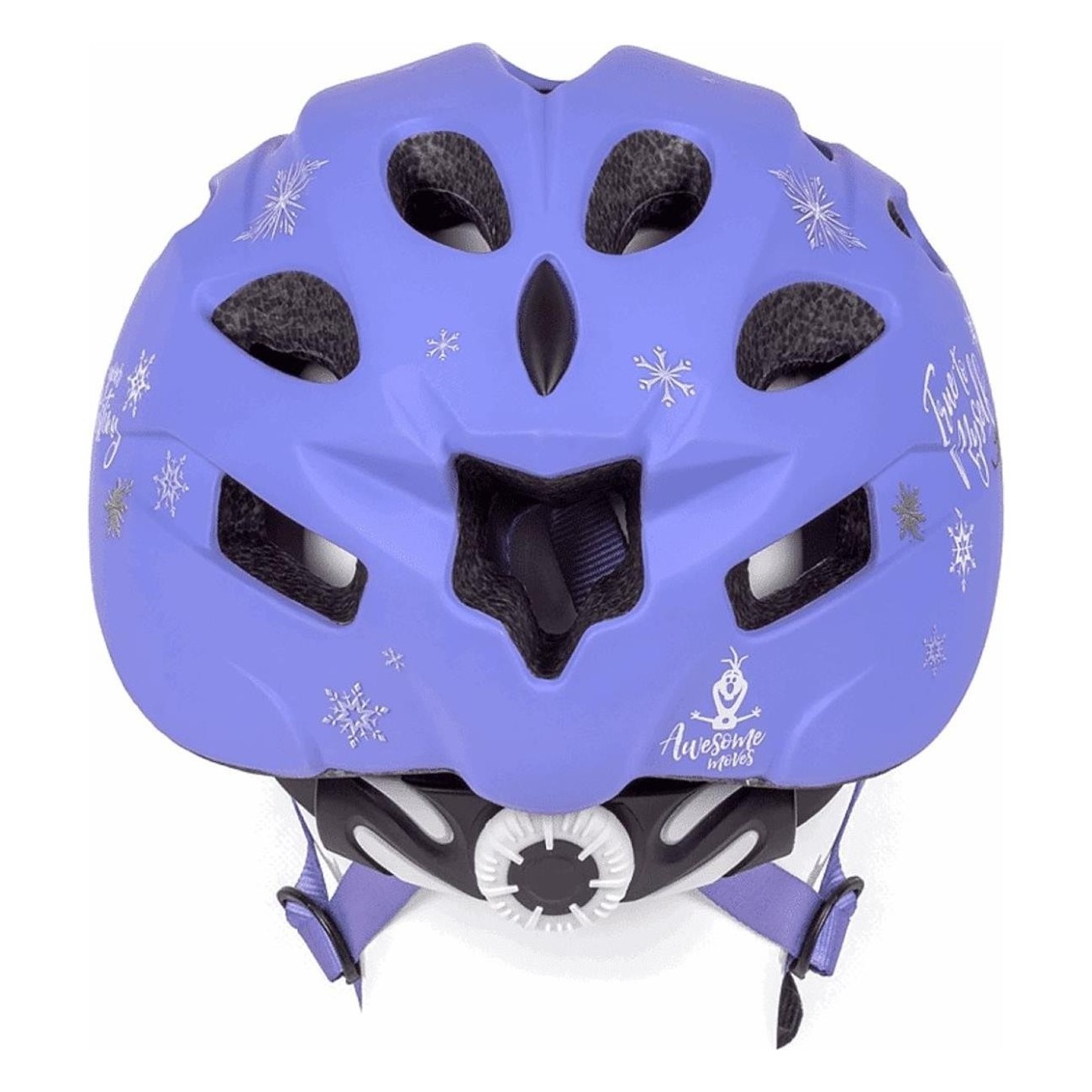 Casco Bambina Disney Frozen II Viola Opaco In Mold - Taglia S/M (52-56 cm) Sicuro e Leggero - 4 - Caschi - 5902308590700