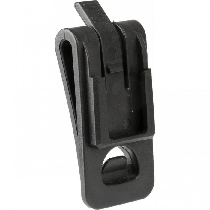 Clip Nero per Zaino/Cintura/Tasca Compatibile con Luci Bici Vari Modelli - 1 - Supporti e adattatori - 0887539013349