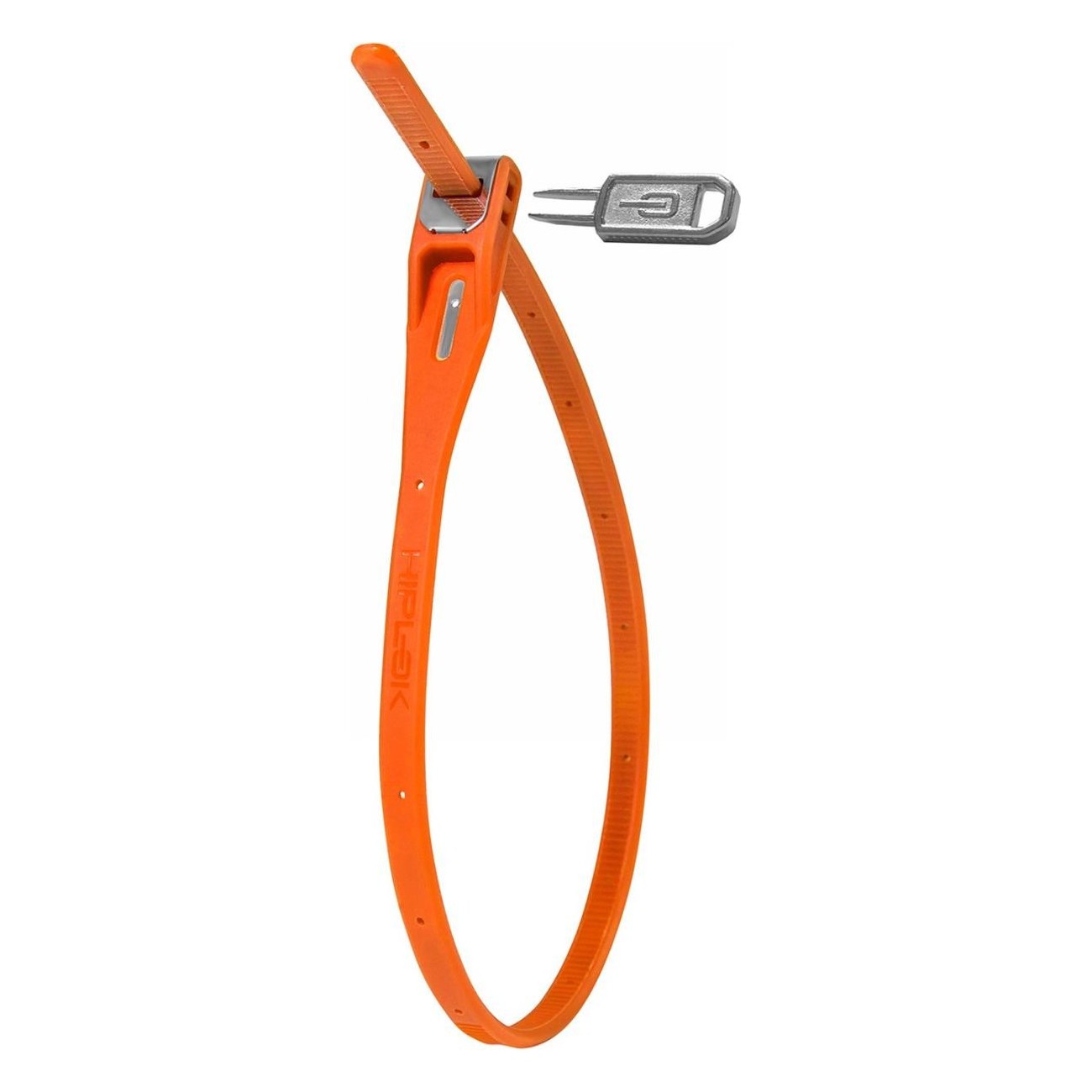 Cadenas à sangle réutilisable Hiplok Z LOK 42 cm Orange avec clé - 1