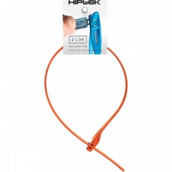 Cadenas à sangle réutilisable Hiplok Z LOK 42 cm Orange avec clé - 4