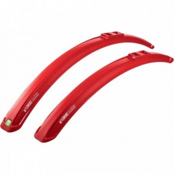 Red Wyoming 26/28' Quick Release Mudguards for Bicycles - 1