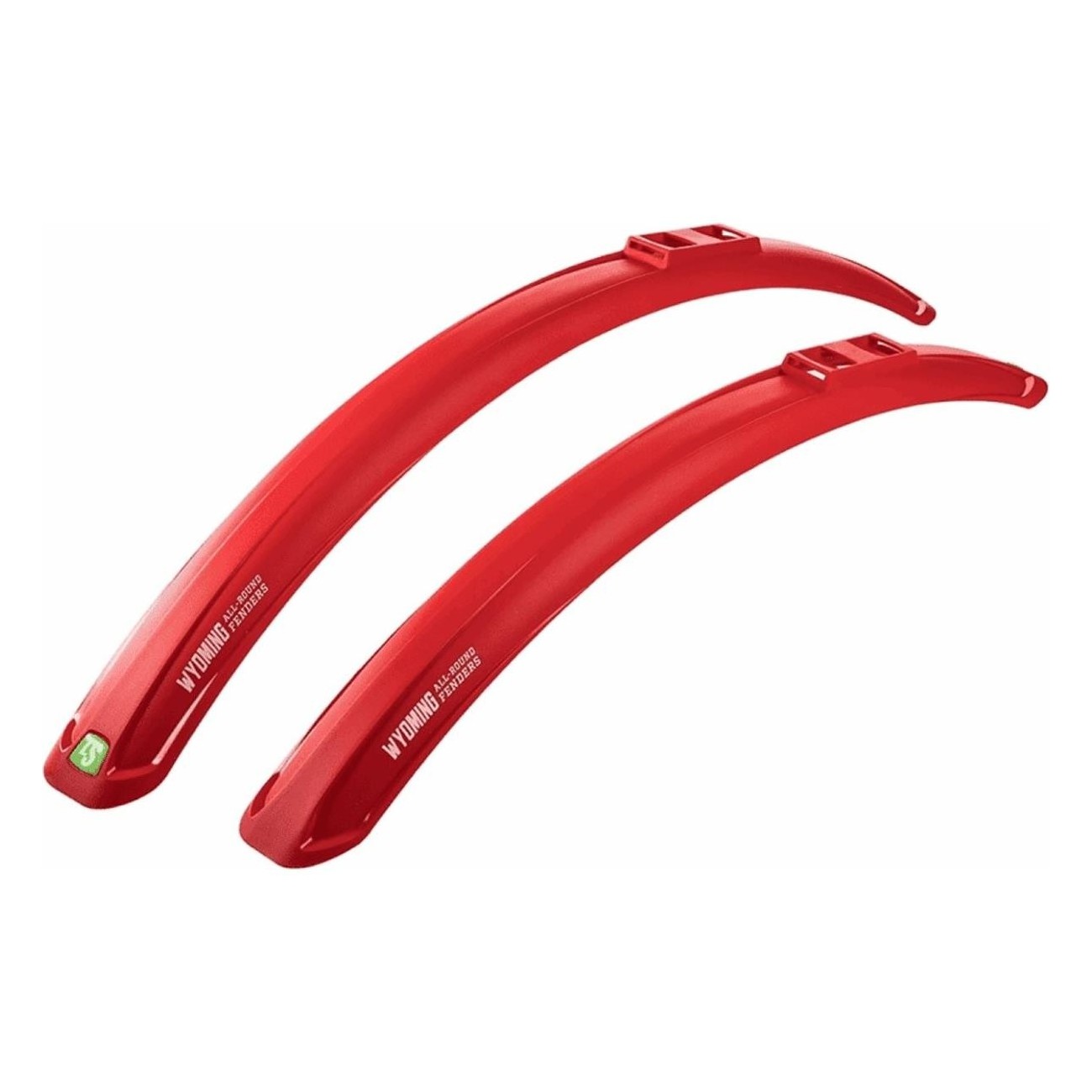 Red Wyoming 26/28' Quick Release Mudguards for Bicycles - 1