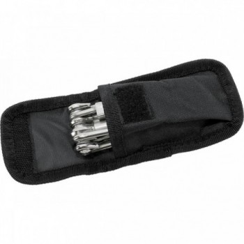 Ventura 11-Function Folding Multitool with Nylon Case, Silver - 2