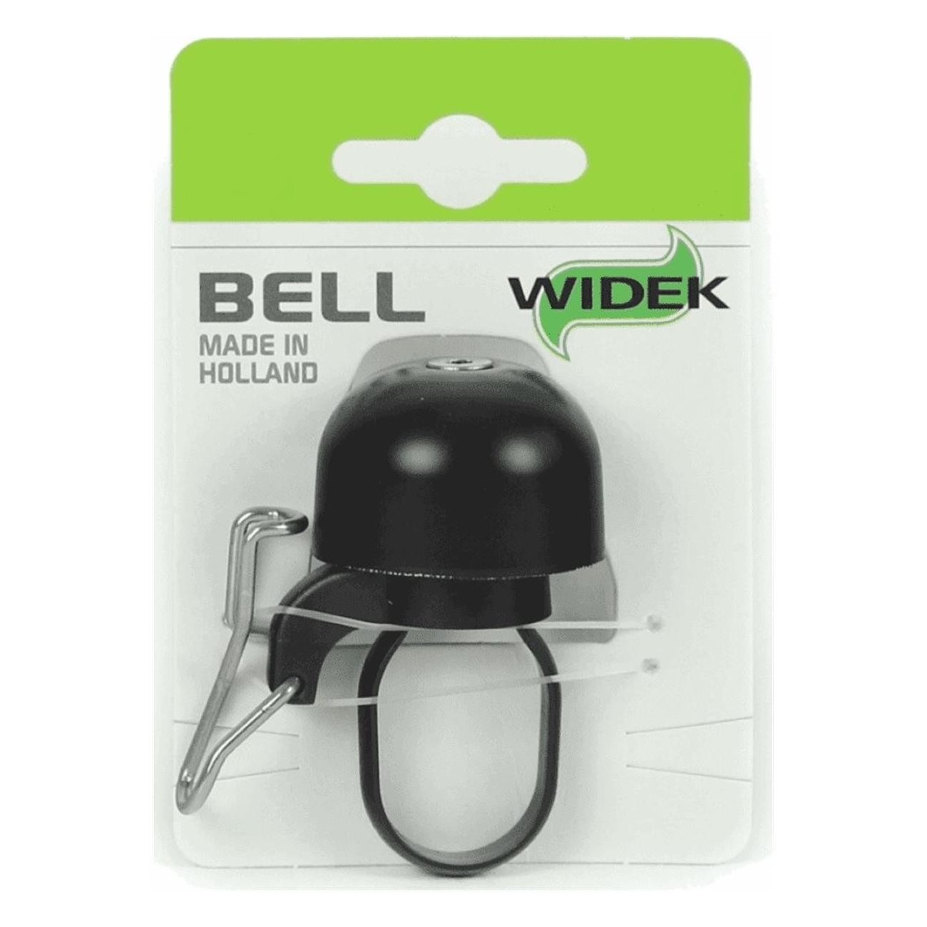 Widek Paperclip Black Steel Bell for Bicycle Handlebars Ø 25.4 mm - 1