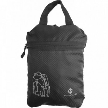 Sac à dos pliable M-Wave Deluxe 20L Noir-Gris en Polyester, Léger et Compact - 2