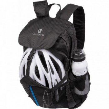 Mochila Plegable M-Wave Deluxe 20L Negro-Gris de Poliéster, Ligera y Compacta - 3