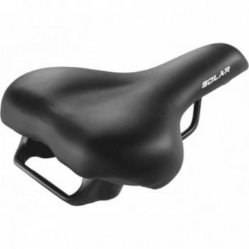 Black E-bike Saddle with Steel Handle and Skay Cover - Comfort & Durability - 1