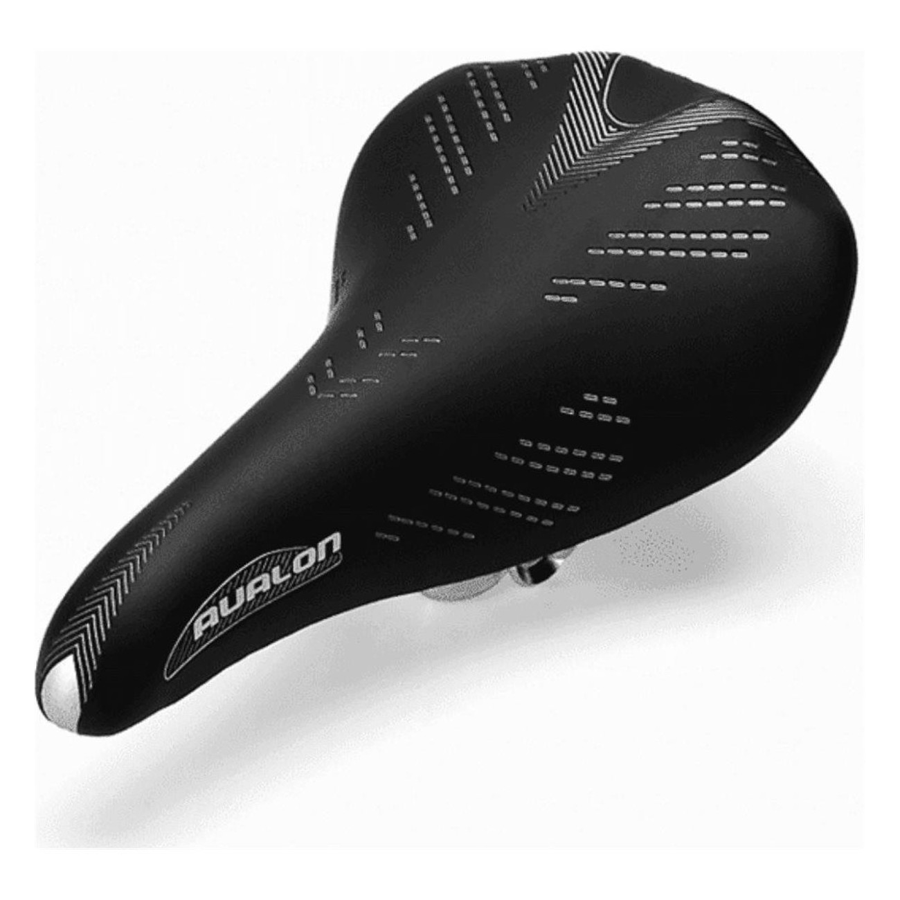 Men's Offroad MTB Saddle Black 272x161 mm 500g Skai with Steel Rail - 1