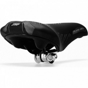 Men's Offroad MTB Saddle Black 272x161 mm 500g Skai with Steel Rail - 2