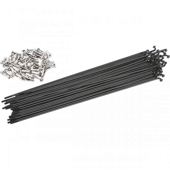 Raggi HGS 14g 182 mm in Acciaio Inossidabile per BMX con Nippli in Ottone - 1 - Raggi - 0630950400164