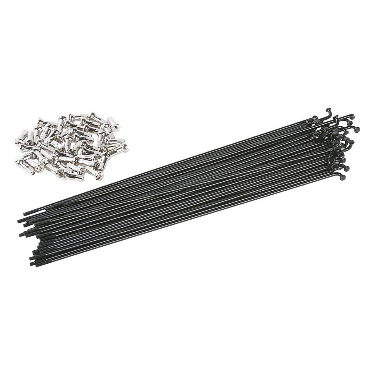 Raggi HGS 14g 182 mm in Acciaio Inossidabile per BMX con Nippli in Ottone - 1 - Raggi - 0630950400164