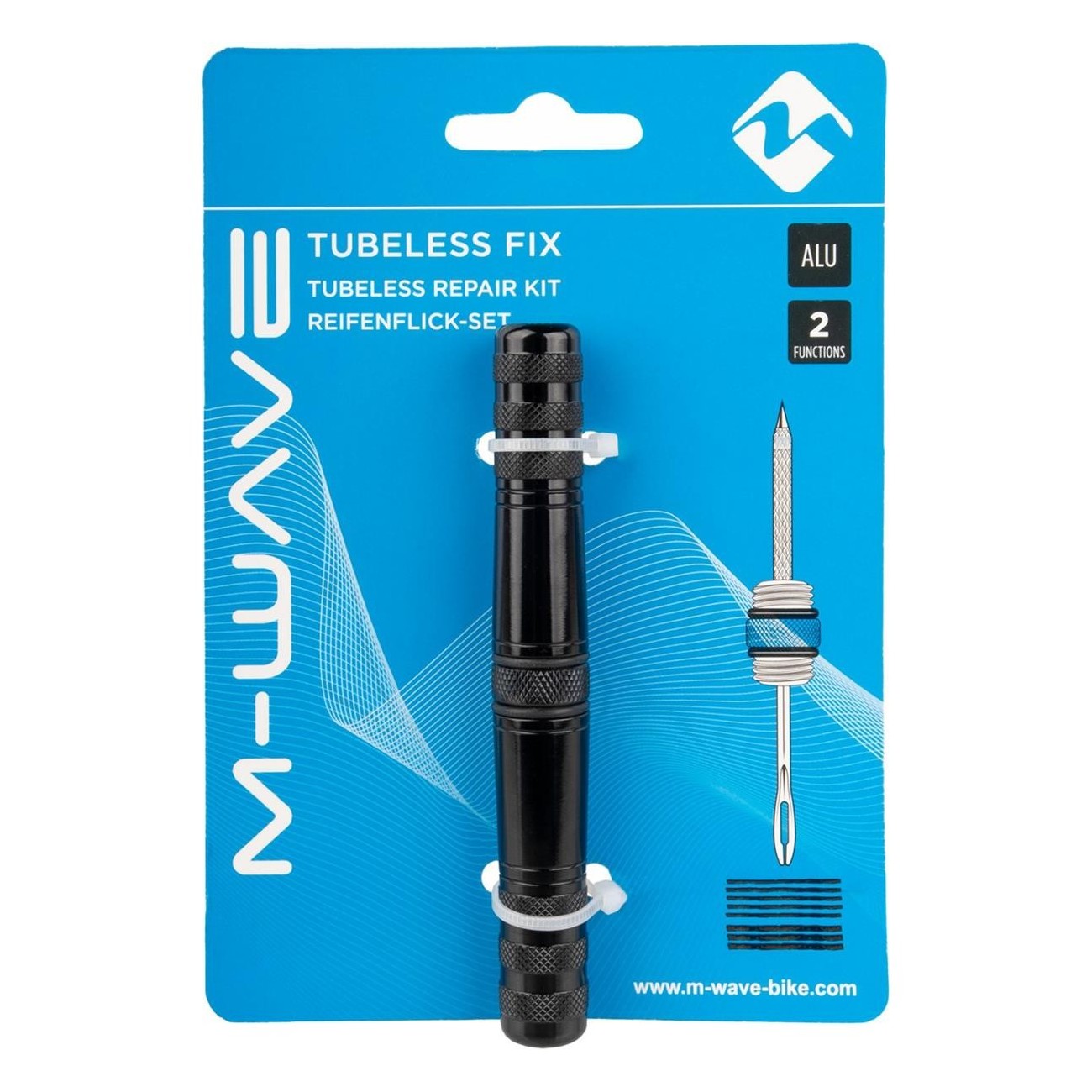 Kit de Reparación Tubeless Fix 2 Vías M-Wave Negro Anodizado - 8