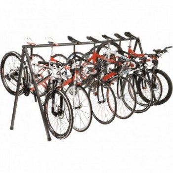 Soporte de Bicicletas de Suelo Extensible y Plegable, 8-10 Plazas, 2,80m - 2