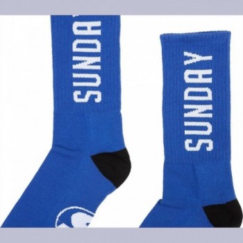 Chaussettes Sunday Strength Crew Bleu/Blanc - Confort et Style en Acrylique, Taille Unique 40-46 EU - 2